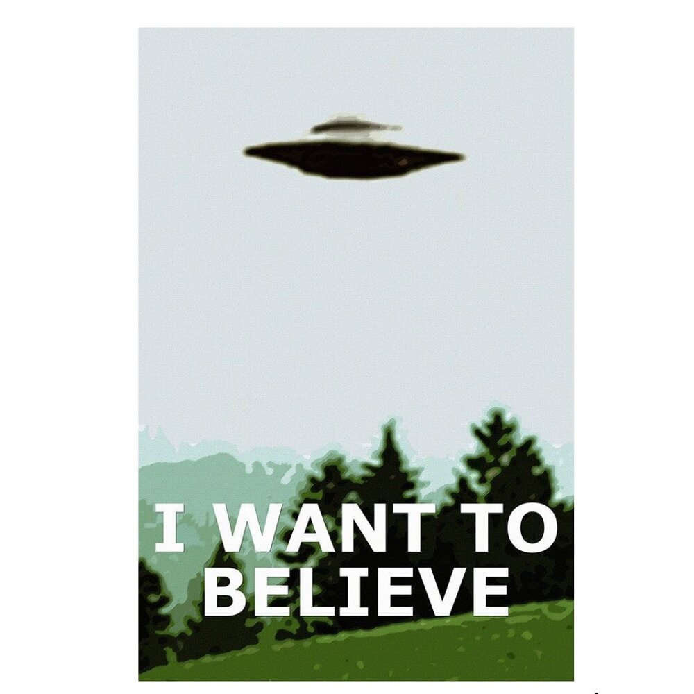 I Want To Believe X Files Poster  165